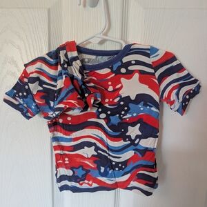 Kids Starry Wave Shirt - Red, Blue, White
